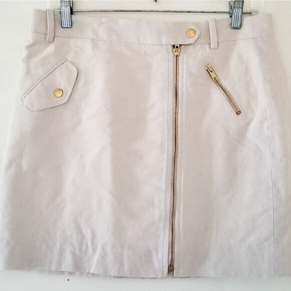 J Crew factory mini skirt asymmetrical accent - Picture 1 of 5